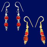 Coral Earrings